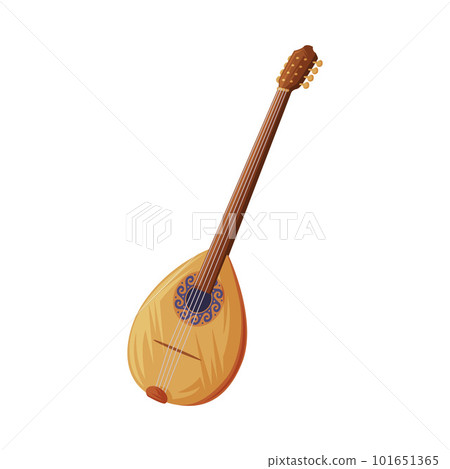 Bouzouki Stringed Musical Instrument as Greece Object and Traditional Cultural Symbol Vector Illustration Bouzouki Stringed Musical Instrument as Greece Object and Traditional Cultural Symbol Vector Illustration 101651365