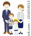 Kindergarten entrance ceremony and elementary school entrance ceremony family 101654013