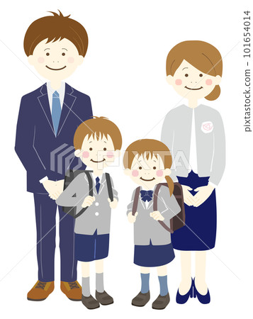 小學入學儀式家庭 101654014