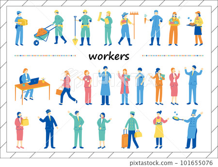 people of various professions 101655076