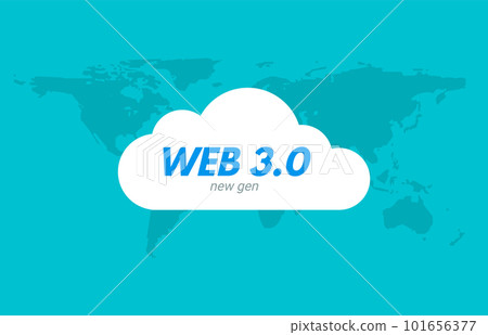 WEB 3 cloud icon design technology. Web3 cloud icon illustration network sign icon. 101656377
