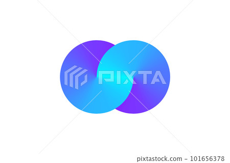 Endless loop vector symbol logo icon. Mobius future line strip abstract limitless motion concept 101656378