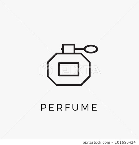 Perfume bottle line icon vector fragrance linear spray art cosmetic flat icon. Perfume illustration Perfume bottle line icon vector fragrance linear spray art cosmetic flat icon. Perfume illustration 101656424