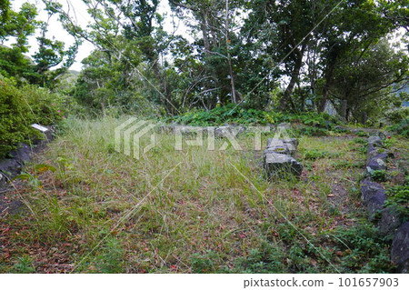 Remote and isolated hidden island Aogashima island in Tokyo, Japan 101657903