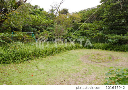 Remote and isolated hidden island Aogashima island in Tokyo, Japan 101657942