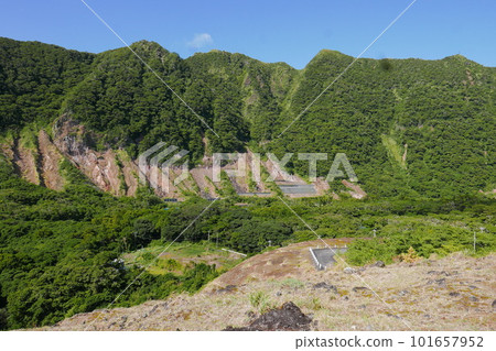 Remote and isolated hidden island Aogashima island in Tokyo, Japan Remote and isolated hidden island Aogashima island in Tokyo, Japan 101657952