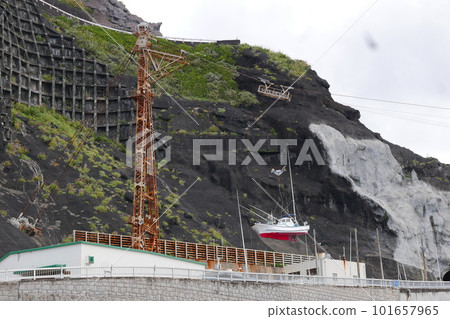 Remote and isolated hidden island Aogashima island in Tokyo, Japan Remote and isolated hidden island Aogashima island in Tokyo, Japan 101657965