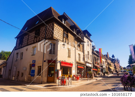 Center of Aubigny-sur-Nere, beautiful town and commune in Cher department, France 101658177