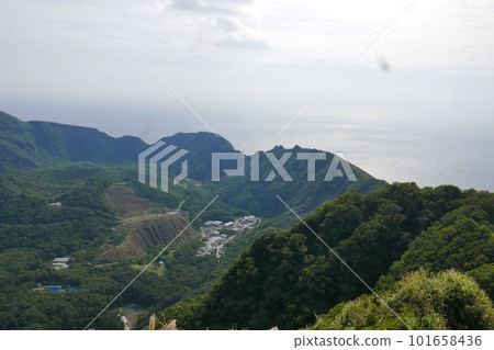 Remote and isolated hidden island Aogashima island in Tokyo, Japan Remote and isolated hidden island Aogashima island in Tokyo, Japan 101658436