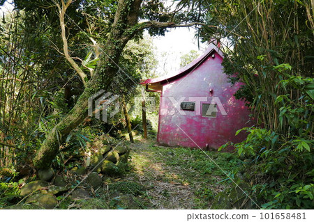 Remote and isolated hidden island Aogashima island in Tokyo, Japan 101658481