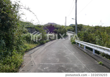 Remote and isolated hidden island Aogashima island in Tokyo, Japan 101659203