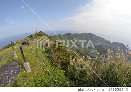 Remote and isolated hidden island Aogashima island in Tokyo, Japan Remote and isolated hidden island Aogashima island in Tokyo, Japan 101659243