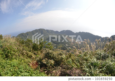 Remote and isolated hidden island Aogashima island in Tokyo, Japan 101659250