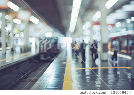 platform blur landscape 101659494