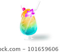 Tropical cocktails and tropical juices 101659606