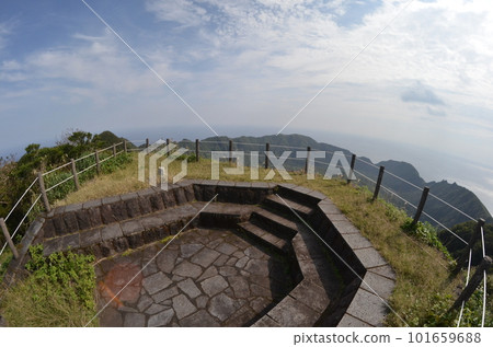 Remote and isolated hidden island Aogashima island in Tokyo, Japan Remote and isolated hidden island Aogashima island in Tokyo, Japan 101659688