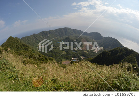 Remote and isolated hidden island Aogashima island in Tokyo, Japan Remote and isolated hidden island Aogashima island in Tokyo, Japan 101659705