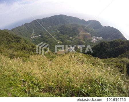Remote and isolated hidden island Aogashima island in Tokyo, Japan Remote and isolated hidden island Aogashima island in Tokyo, Japan 101659733