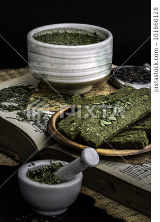 Enjoy with A Cup of Hot Hemp Tea (CBD herbal tea) is served with the Homemade Cannabis Snack Stick. Enjoy with A Cup of Hot Hemp Tea (CBD herbal tea) is served with the Homemade Cannabis Snack Stick. 101660128