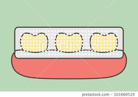 tooth whitening, yellow tooth used teeth whitening strip to whiten - dental cartoon vector flat style tooth whitening, yellow tooth used teeth whitening strip to whiten - dental cartoon vector flat style 101660520