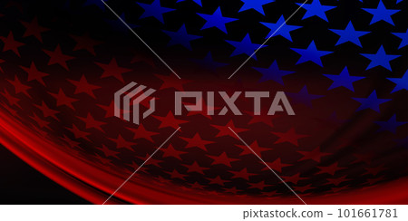 Abstract illustration of the American flag, the national symbol of the USA 101661781