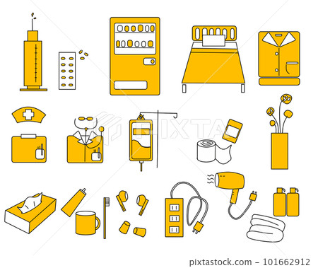 Hospital hospitalization icon 101662912