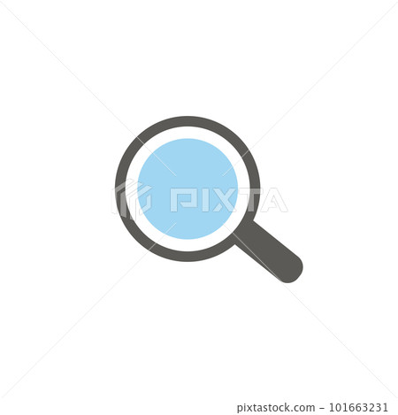 Magnifier glass icon isolated on white background Vector Image