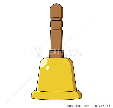 從前面看到的手鈴的插圖 從前面看到的手鈴的插圖 101663931