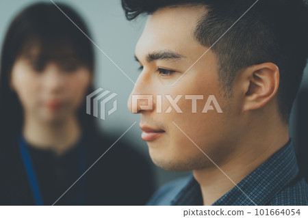 男 側臉 側面 101664054
