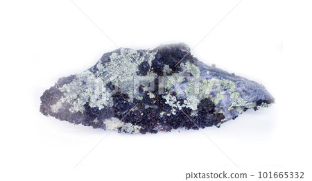 stone from the mountains tundra on a white background 101665332