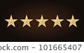 Five rating or ranking stars for your design.  101665407