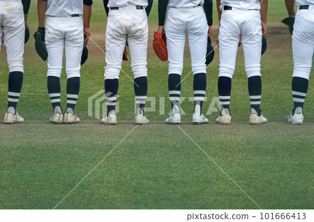Substitute players shouting while the infielder spins the ball during a baseball game Substitute players shouting while the infielder spins the ball during a baseball game 101666413