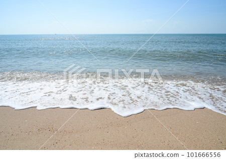 sea and sand with blue sky, natural background sea and sand with blue sky, natural background 101666556