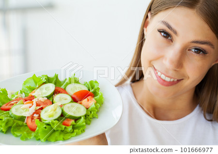 Young woman weight loss perfect body shape Young woman weight loss perfect body shape 101666977