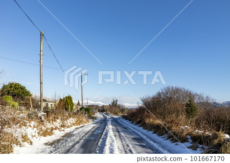 The L1783, the so called German Road, connects Doochary and Lettermacaward - County Donegal - Ireland 101667170