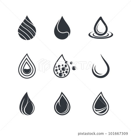 Oil drop icon vector illustration 101667309