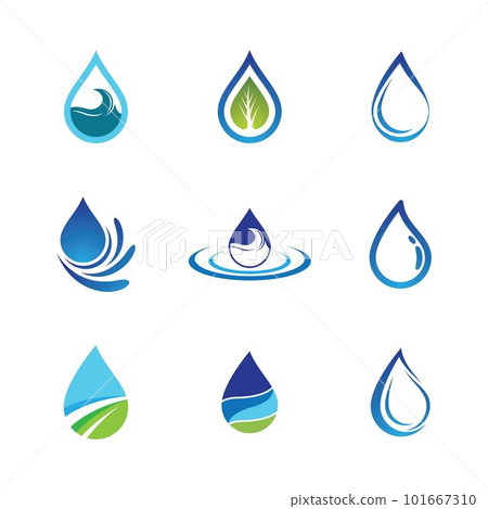 Water drop vector icon Water drop vector icon 101667310
