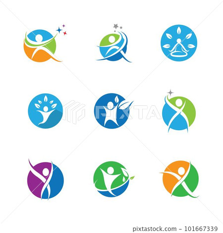 Wellnes symbol vector icon Wellnes symbol vector icon 101667339