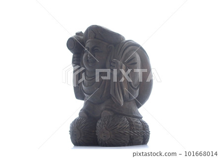 Daikoku-sama Wooden Statue Seven Lucky Gods Symbol of Good Luck 5 101668014