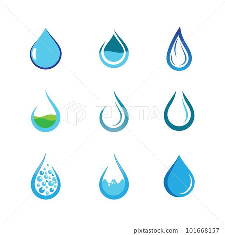 Water drop vector icon - Stock Illustration [101668157] - PIXTA