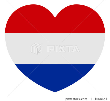 Netherlands Dutch Flag Heart Concept 101668641