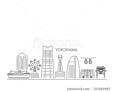 橫濱觀光景點簡單圖標說明 橫濱觀光景點簡單圖標說明 101669465