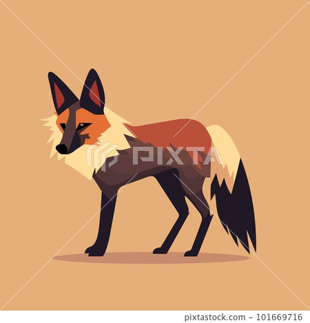 brazilian animal maned wolf brazilian animal maned wolf 101669716