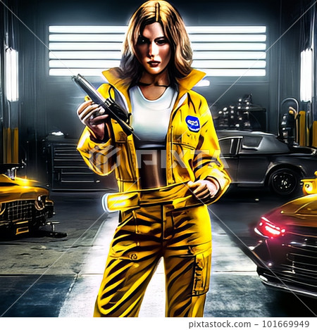Portrait of a Professional Female Car Mechanic Portrait of a Professional Female Car Mechanic 101669949