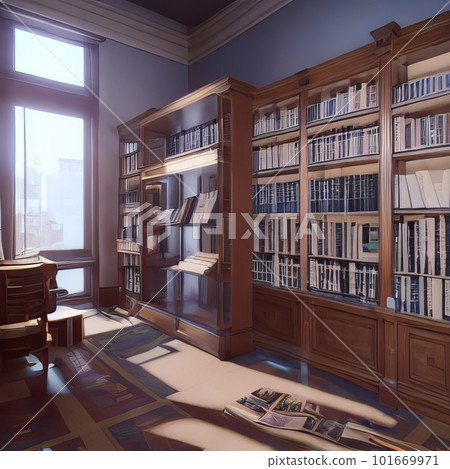 Books in the empty Library. AI Books in the empty Library. AI 101669971