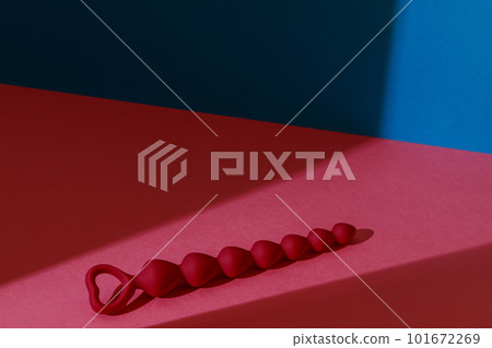 450px x 318px - Anal plug or dildo on pink background with... - Stock Photo [101672269] -  PIXTA