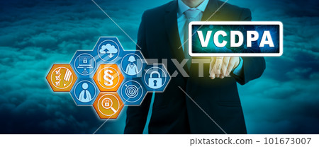 Man Activating VCDPA Data Protection Assessment 101673007
