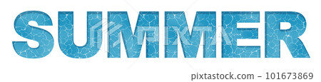 SUMMER logo with water surface pattern 101673869