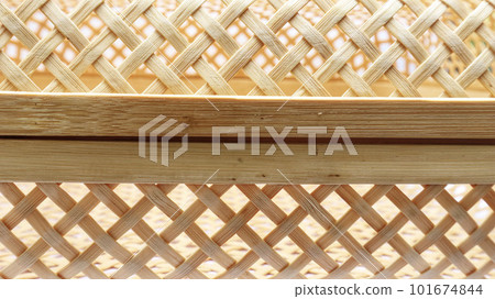Detail close up rattan basket, traditional handmade used for multiple purpose. Detail close up rattan basket, traditional handmade used for multiple purpose. 101674844