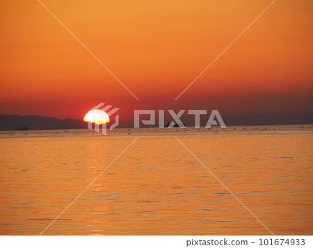 Sunset on the west coast of Awaji Island Sunset on the west coast of Awaji Island 101674933